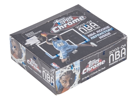 2003/04 Topps Chrome Basketball Unopened Box (24 Packs)
